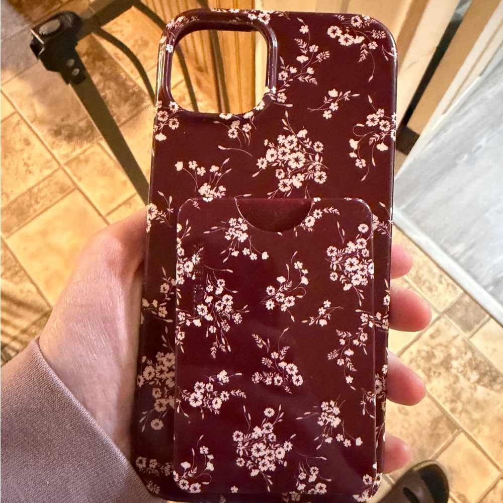 Velvet Caviar Burgundy Floral Phone Case